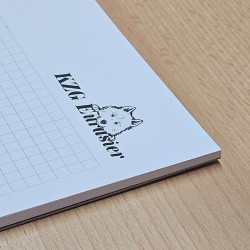 Schreibblock DIN-A4 'Junghundekopf'