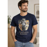 Herren T-Shirt 'Eurasierköpfe' marineblau