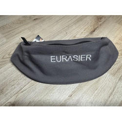 Silbergraue Gürteltasche mit zwei Fächern