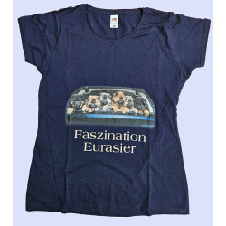 Herren T-Shirt 'Eurasierwelpen' marineblau