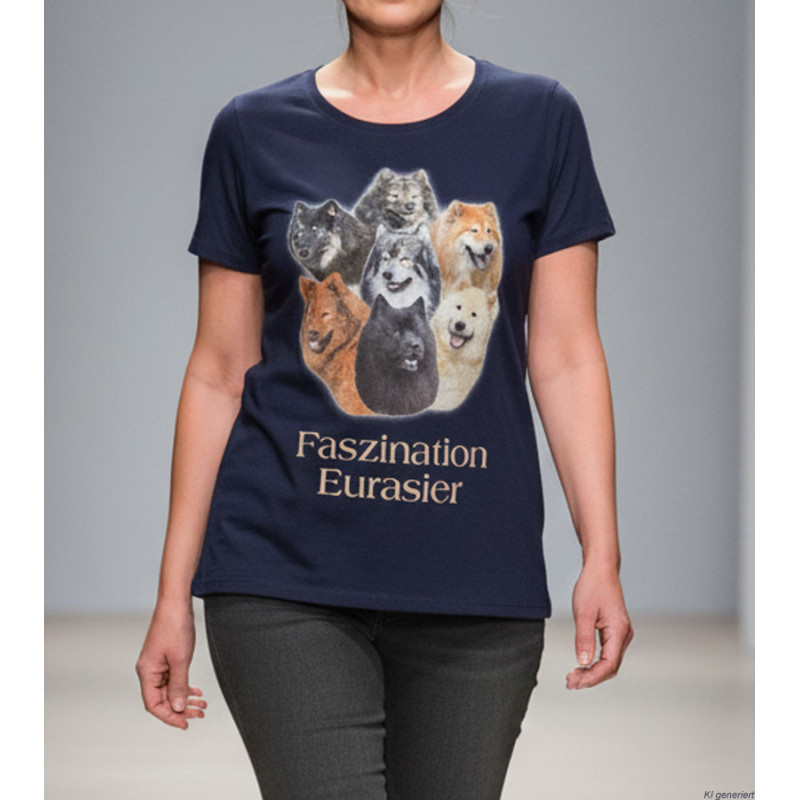 Damen T-Shirt Eurasierköpfe